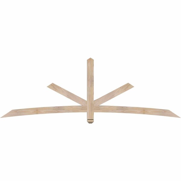 Ekena Millwork Alberta Smooth Timber Gable Bracket, Douglas Fir, 96"W x 32"H x 3 1/2"D x 3 1/2"F, 8/12 Pitch GBW096X32X0404ALB00SDF - main